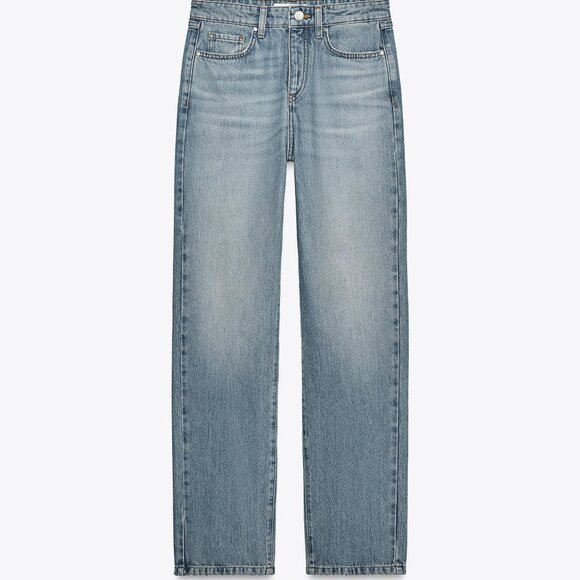 NWT Zara Mid-Rise Straight fit Jeans - Vintage Wash - Size 27 (4) - Picture 3 of 4